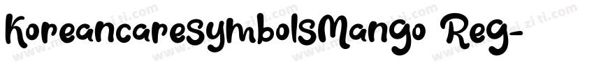 KoreancaresymbolsMango Reg字体转换